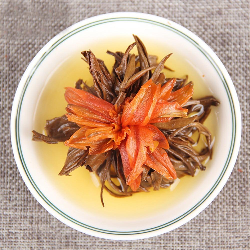 100g Yunnan Black Tea Dianhong Manual Lily Hydrangea Golden Bud Honey Aroma