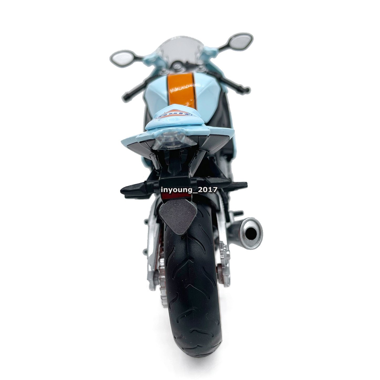 1/12 BMW S1000RR Motorcycle Model Toy Diecast Toy Vehicle for Kids Boys Blue