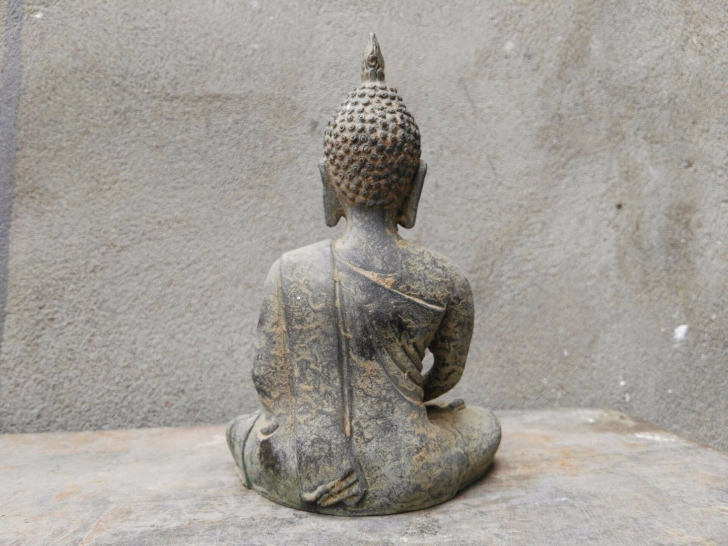 6.4" Tibet Buddhism Fane Joss Bronze Sakyamuni Shakyamuni Amitabha Buddha Statue