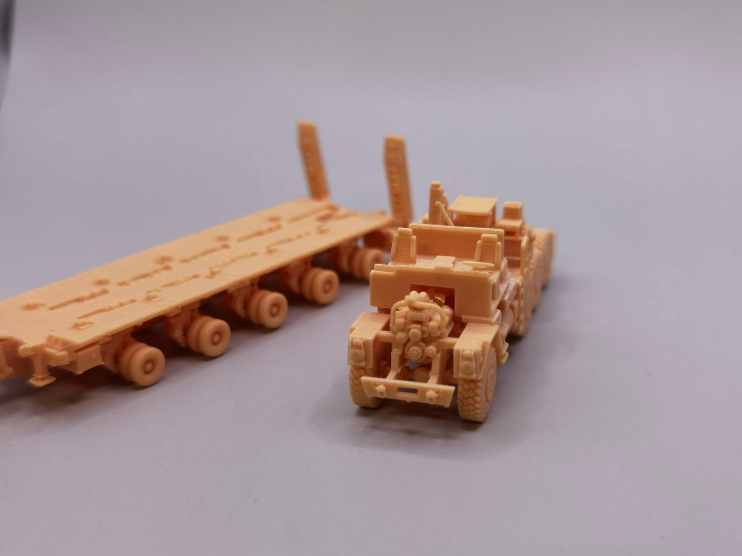1/72/87/144 US Army M1070 Tank Trailer Unpainted Resin Model Kit 3D Printed
