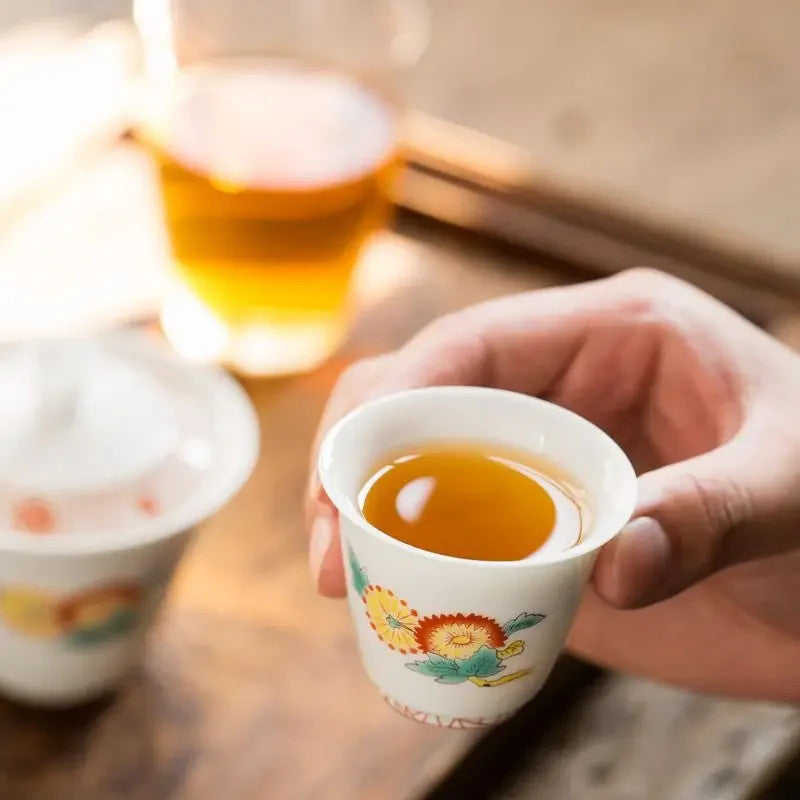 Kiln White Porcelain Teacup Kung Fu Tea Set Single Cup Porcelain Master Cup