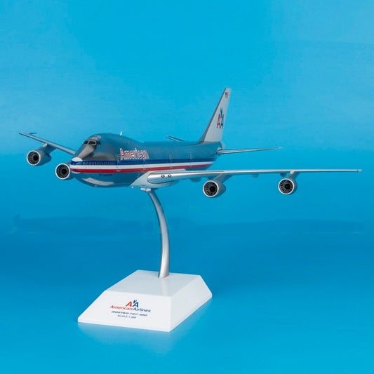 1:200 JC Wings American Airlines Boeing 747-100 Airplane Diecast Aircraft Model
