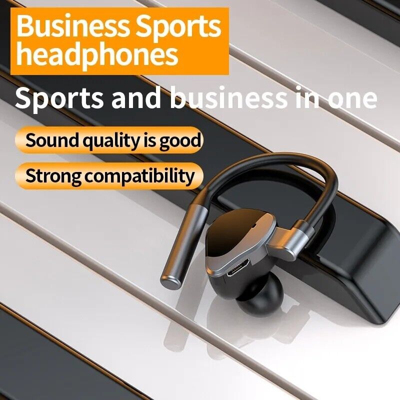 Bluetooth Earpiece Wireless Headset Noise Cancelling Headphones Driver Trucker