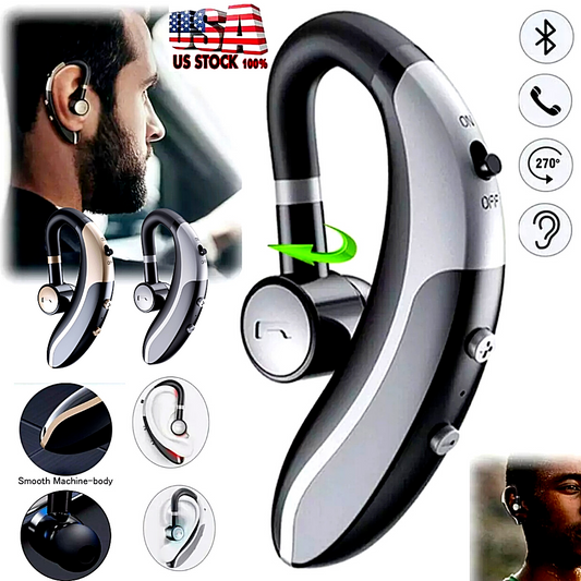 Wireless Bluetooth 5.0 Headset Headphone Earphone Sport Trucker Work Handsfree