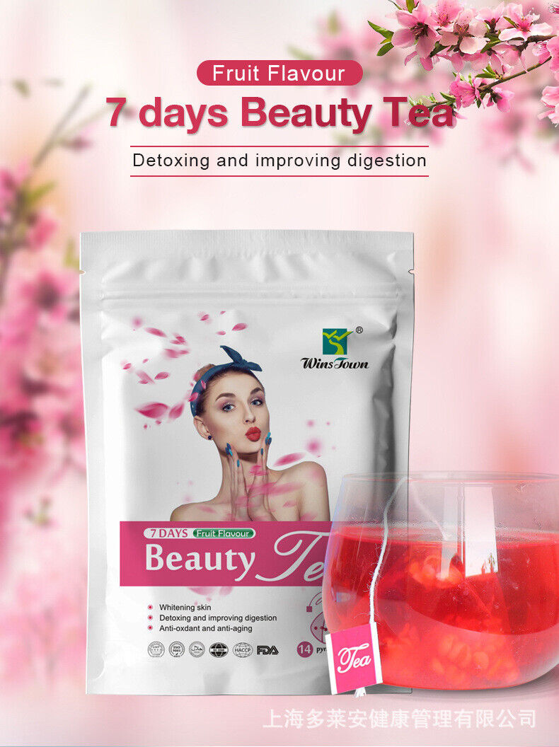 Flower and Fruit Tea 7 Day Beauty Tea Skin Tea Fruit Flavour Fat Loss Tea 60g