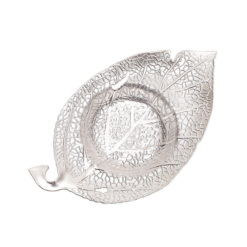 999 Sterling Silver Saucer For Tea Cup Full Handmade Leaf Shape Cup Coaster New