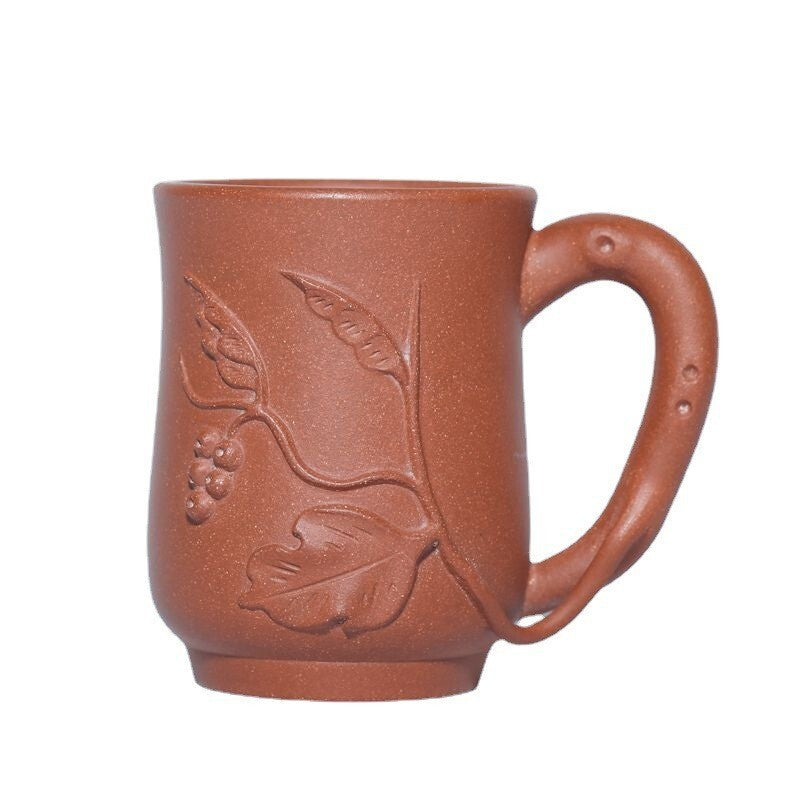Master Cup With Handle Real Yixing Zisha Purple Clay Tea Cup Marked Office Cups