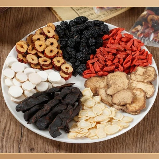 Zhu Gen Wu Bao Cha Ginseng Five Treasures Tea Kidney Tea Wubao Tea 150g Box