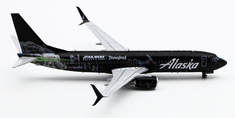 1:200 JC Wings Alaska BOEING B737-800 Passenger Airplane Diecast Aircraft Model
