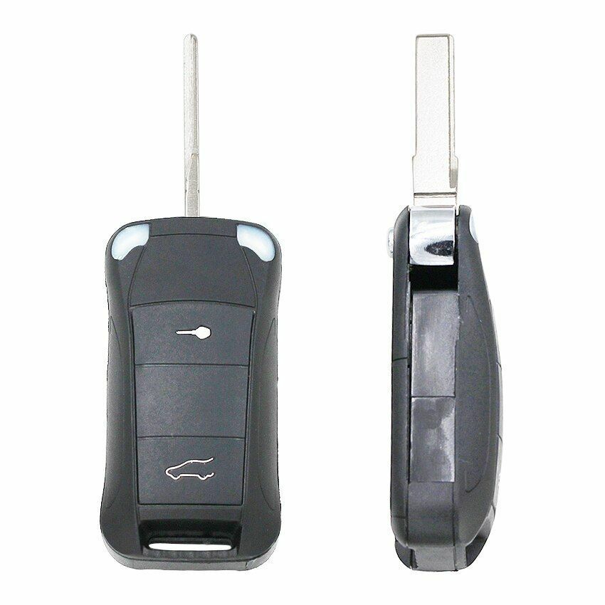 Flip Remote Key Shell Fob Case For Porsche Cayenne 2/3/4 Button 2004 2005 2006