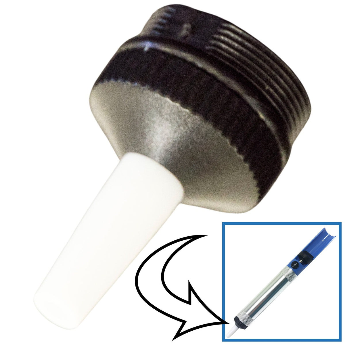 Pack of 3 Replacement Plastic Soldering Pump Solder Sucker Tips