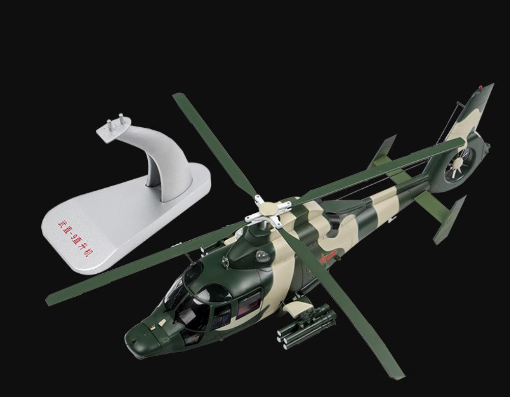 1:32 36CM China Z-9 Armed Helicopter Plane Airplane Diecast Aircraft Model