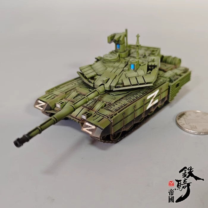 Homemade 1/72 Military Main Battle T90MS Die-cast Tank Model Static Ornament