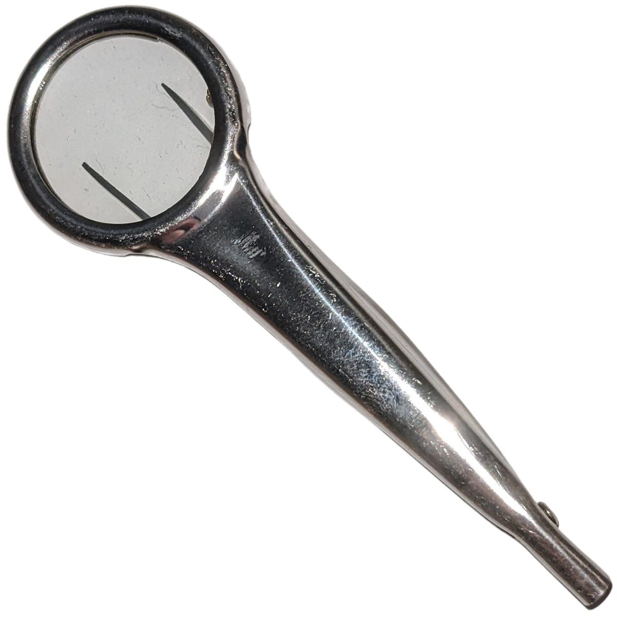 SE 4.5x Magnifier with Collapsible Tweezers, 1" Diameter Glass, Stainless Steel