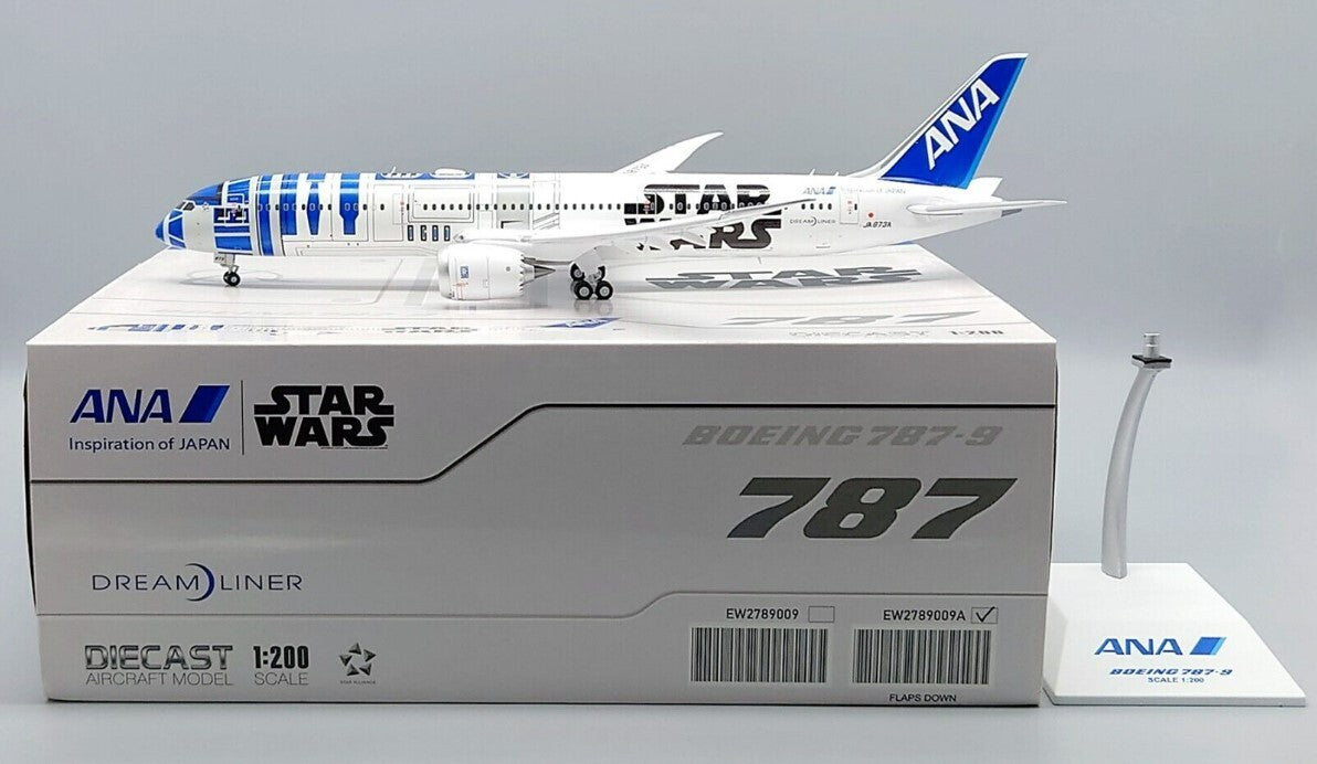 1:200 JC Wings ANA BOEING B787-9 Flap Down Airplane Diecast Aircraft Model