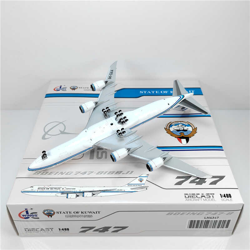 1:400 JC Wings STATE OF KUWAIT BOEING B747-8 Passenger Airplane Diecast Model