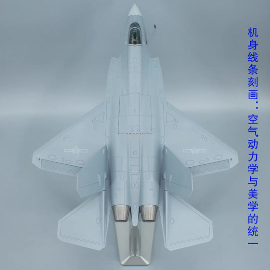 1:32 49CM J-35A Stealth Fighter Jet Army Plane Diecast Military Aircraft Model