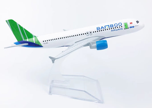 16cm BAMBOO AIRWAYS AIRBUS A320 Passenger Aircraft Diecast Aircraft Plane Model