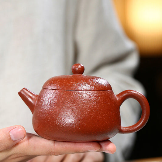 China Yixing Zisha Pottery Handmade Tea Pot Zhu Clay 9 Infuser Holes Teapot
