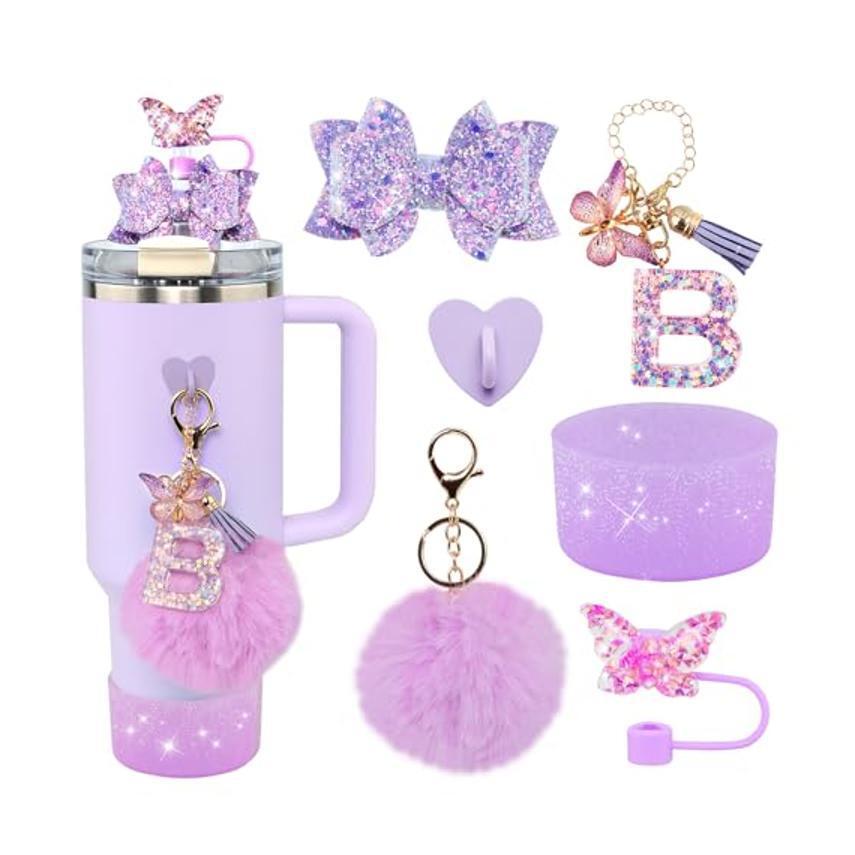 6Pcs Accessories Set for Stanley Cup 40 30oz Insulated Sleeve Travel Cup Holder