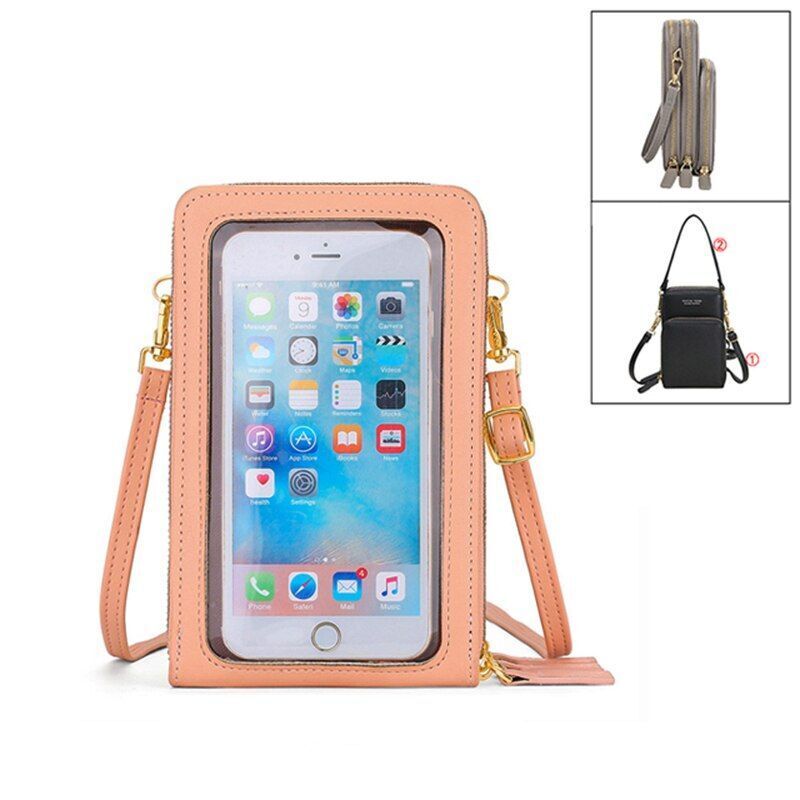 Women Leather Shoulder Bags Large Capacity Crossbody Bags Handbag Phone Purse