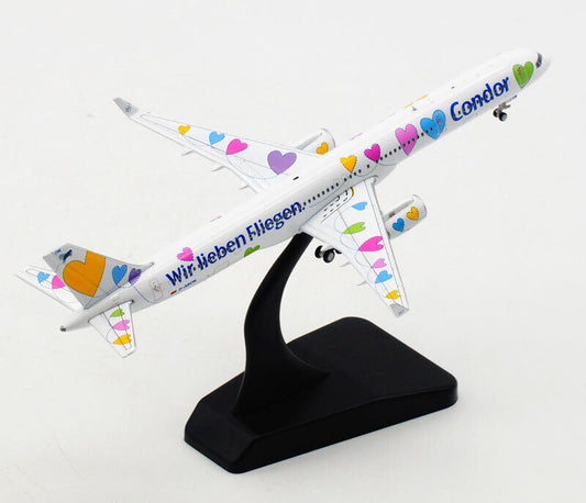 1:400 JC WINGS Condor Wir Lieben Fliegen B757-300 Passenger Plane Diecast Model
