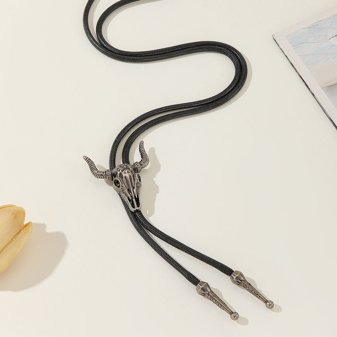100cm Unisex New Bolo Tie Leather Cord Shirt Collar Lanyard Western Tie