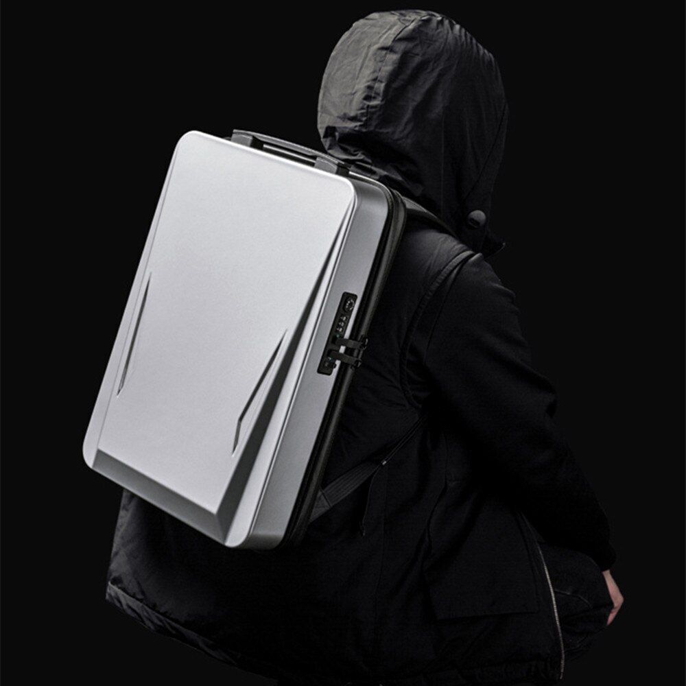 Anti-theft 17.3" Laptop Backpack Hard Shell Notebook USB Waterproof Travel Bags
