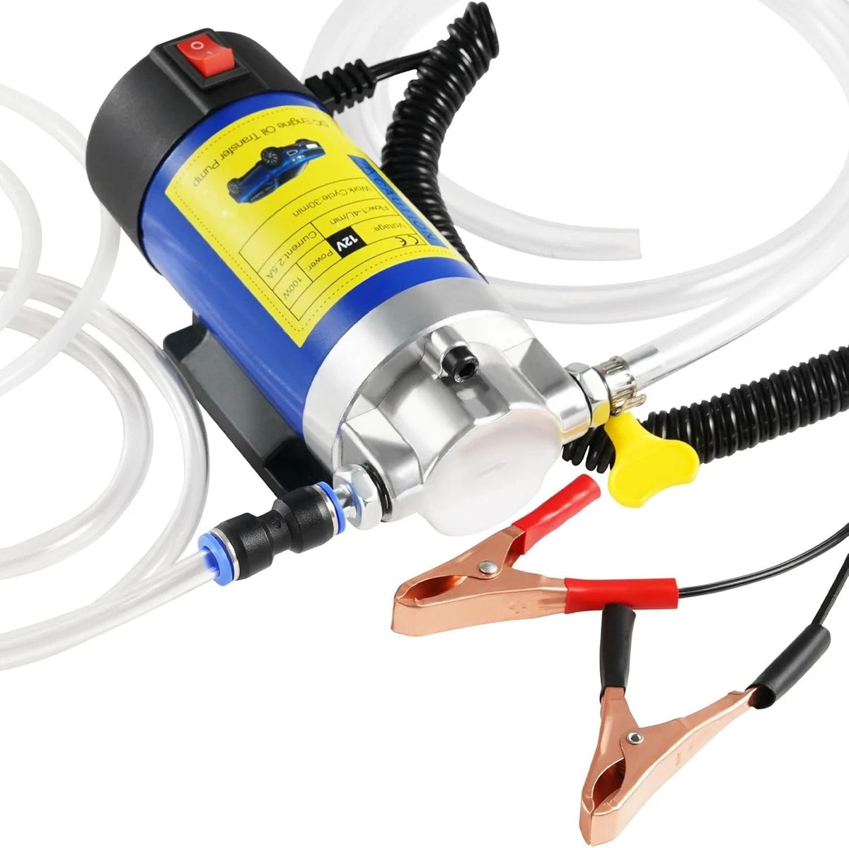 Portable Oil Transfer Pump 1-4L/Min 12V Extractor Fluid Suction Electric Change