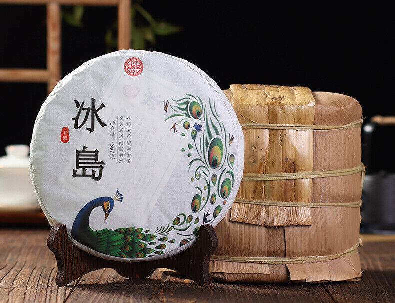 357g Iceland Pu'er Tea Raw Tea Yunnan Ancient Tree Tea Organic Healthy Tea Cake