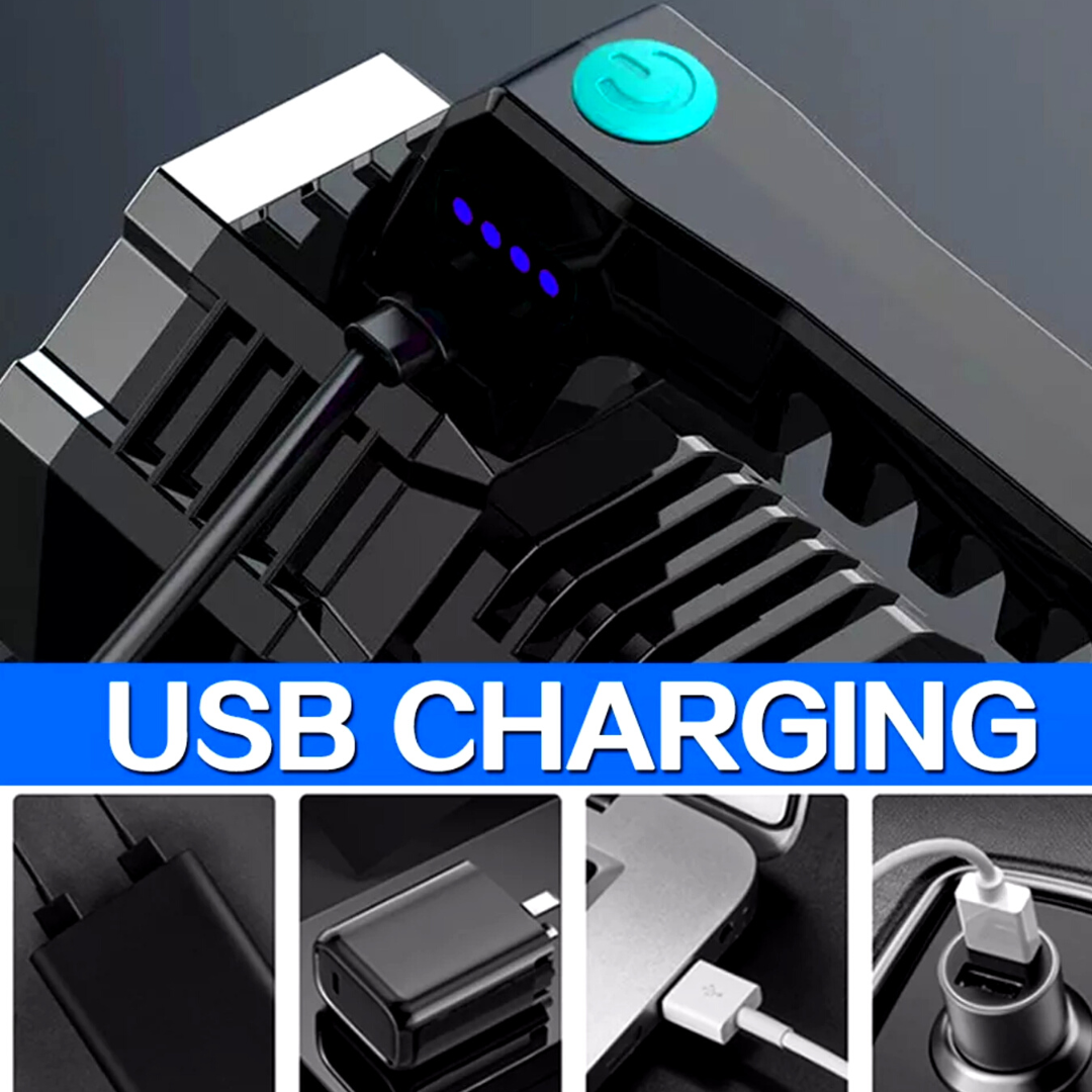 Lamparas de Mano Recargables USB Linternas LED Alta Potencia 7000 High Lumens