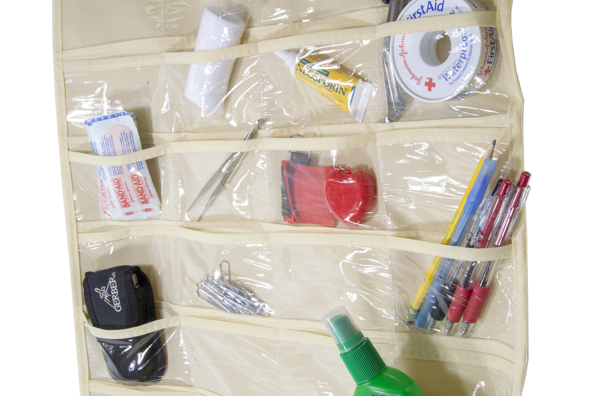 80 Pocket Hanging Jewelry Organizer (Hanger Included)