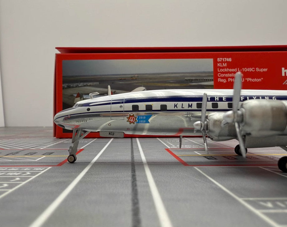 1:200 Herpa KLM Lockheed L-1049G Passenger Airplane Diecast Aircraft Plane Model
