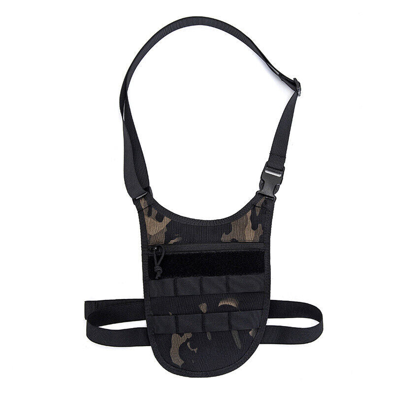 Tactical Outdoor Sports Vest Hidden Underarm Pocket Shoulder Bag Wallet Hunting
