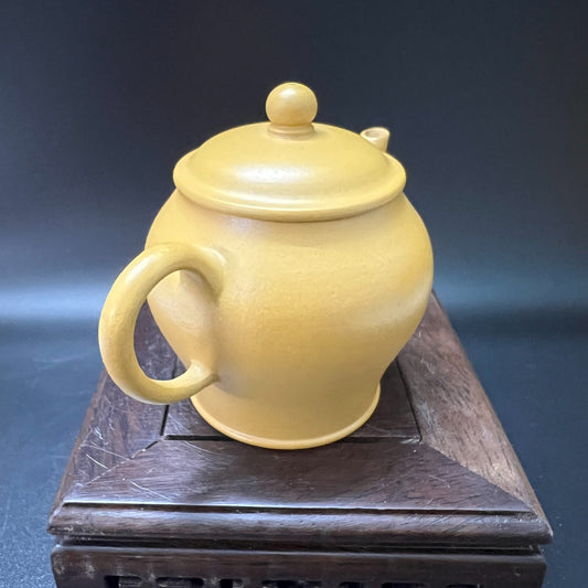 90cc chinese Yixing Handmade Zisha Yellow Duan clay Teapot GongDeng Hu Tea Pot