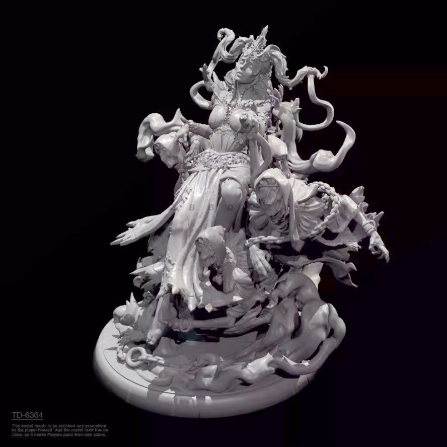 1/24 resin figure model Fantasy Soul Queen 3D Printing unassembled unpainted