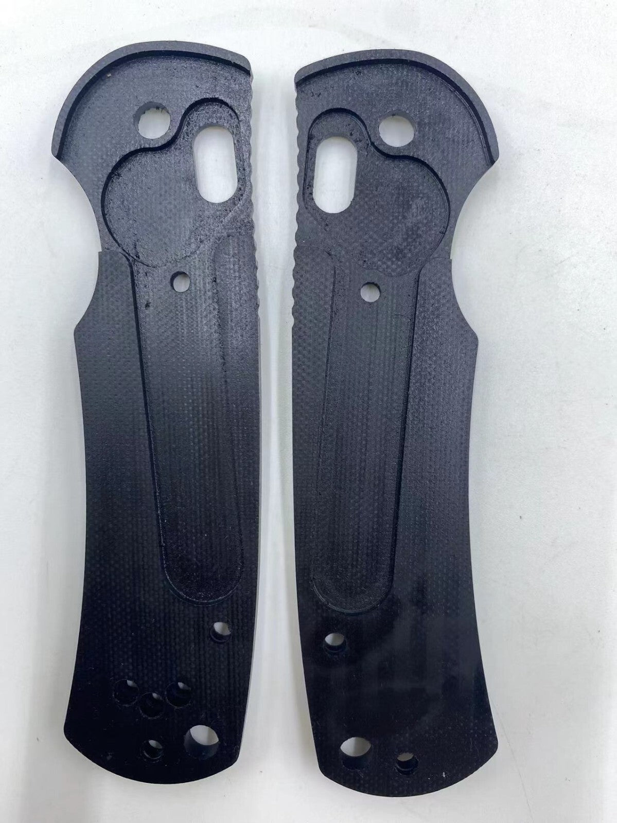 1Pair Black G10 Handle Scales for Benchmade Griptilian 550/551 Twill