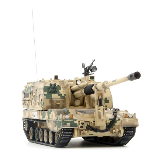 1/72 China PLZ 05 self-propelled artillery model desert digital camouflage