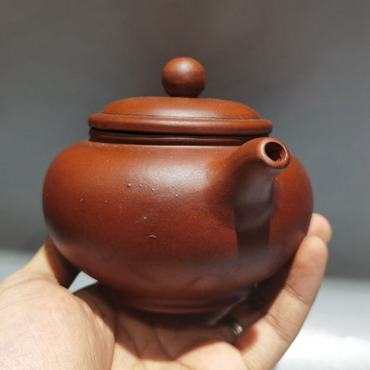 vintage chinese yixing purple clay teapot zisha ceremony carving collectible art