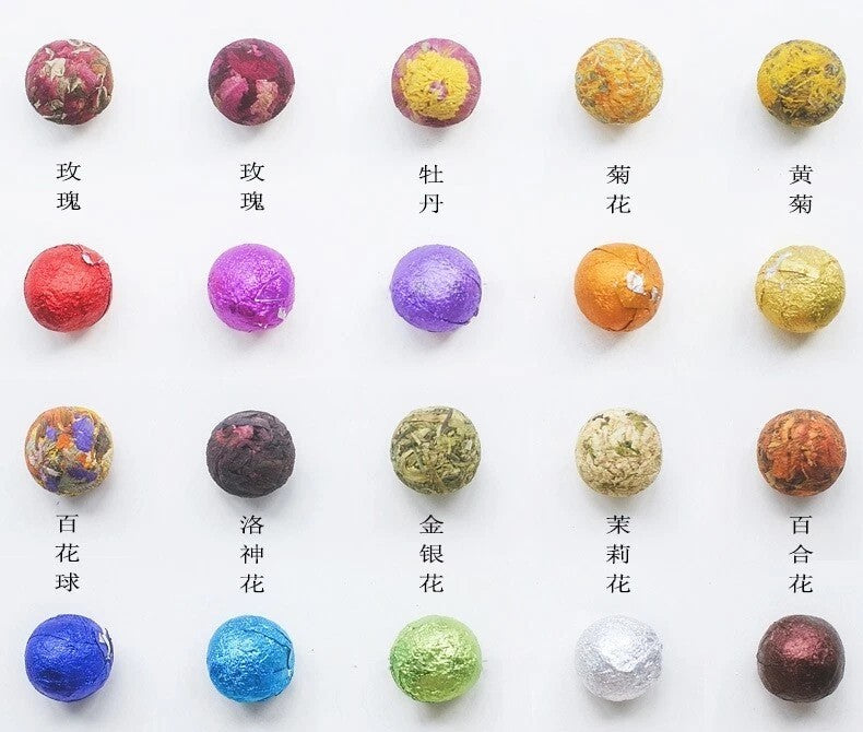 500g Handmade 10 type Chinese Mix Blooming Tea Balls Flowers Flowering Tea Buds