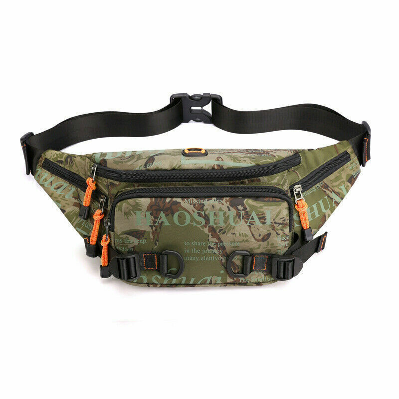 Letter Waist Bags For Men Nylon Waist Packs Belt Bag Fanny Pack Chest Bags