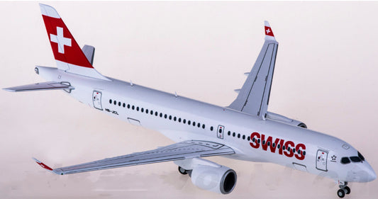 1:200 Herpa Swiss AIRBUS A220-300 Passenger Airplane Diecast Aircraft Model