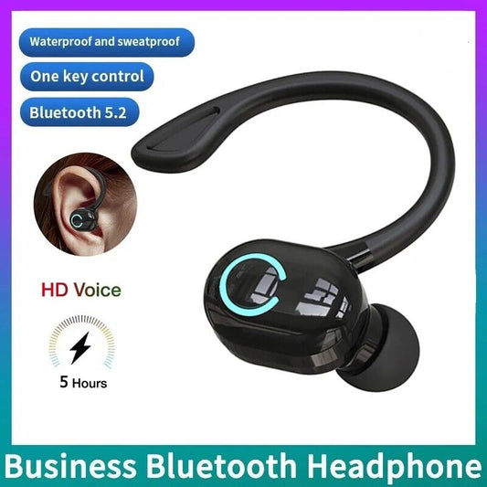 Wireless Bluetooth 5.1 Earpiece Headset Driving Trucker Earbuds Noise Cancelling