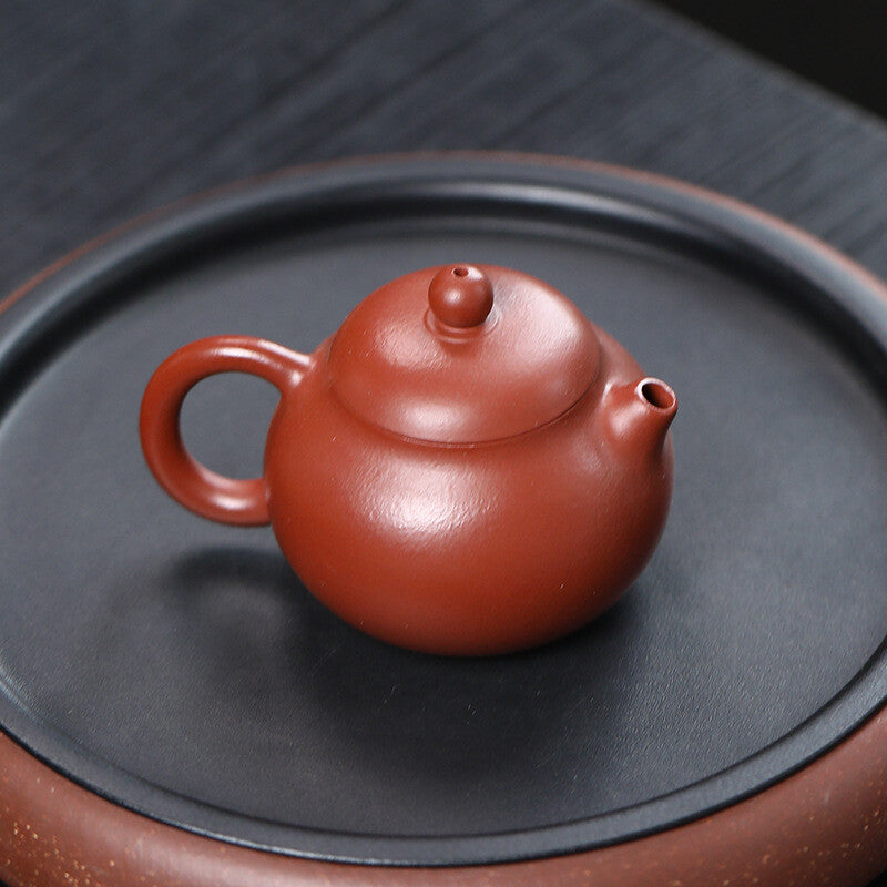 Real Yixing Zisha Zhu Clay Tea Pot Full Handmade Wendan Pot Marked 90ml Small