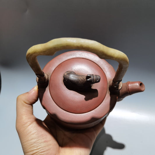 chinese yixing purple clay teapot tea set pot zisha ceramic cute decor figurine