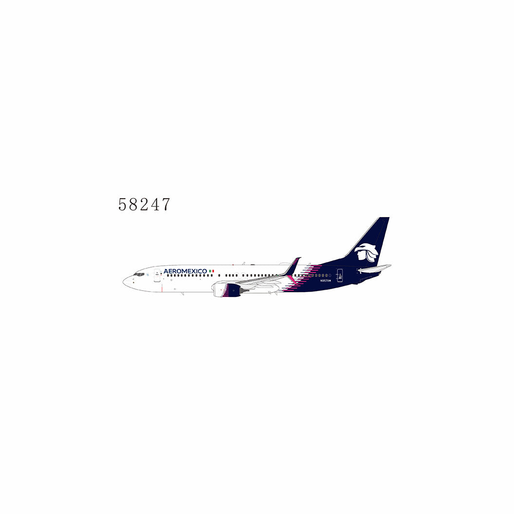 1:400 NGmodels Aeroméxico Boeing 737-800 Passenger Airplane Diecast Plane Model