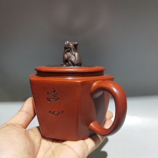 Chinese Yixing Purple Clay Teapot Tea Set Pot Zisha Ceramic Cute Decor Figurine