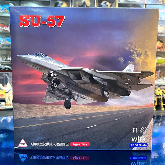 1: 100 Su-57 Fighter Jet Model Digital Camouflage Coating Alloy