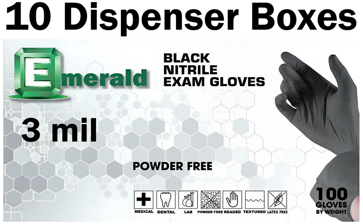 1,000 SIZE X-LARGE Powder-Free Nitrile Gloves, 3 Mil, Food Grade, Disposable