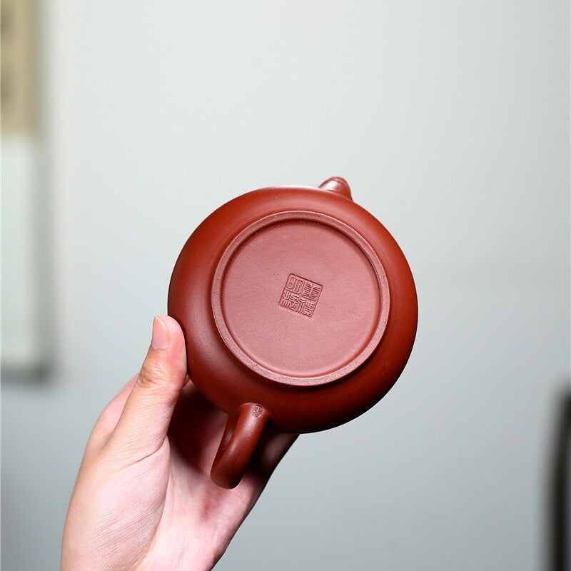 Chinese Yixing Zisha Dahongpao Clay Pottery Handmade Dragon Words Tea Pot Teapot